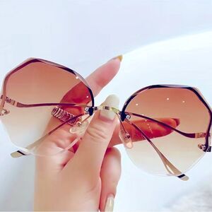 NEW Golden Brown Ombré Boutique Hollywood Sunglasses